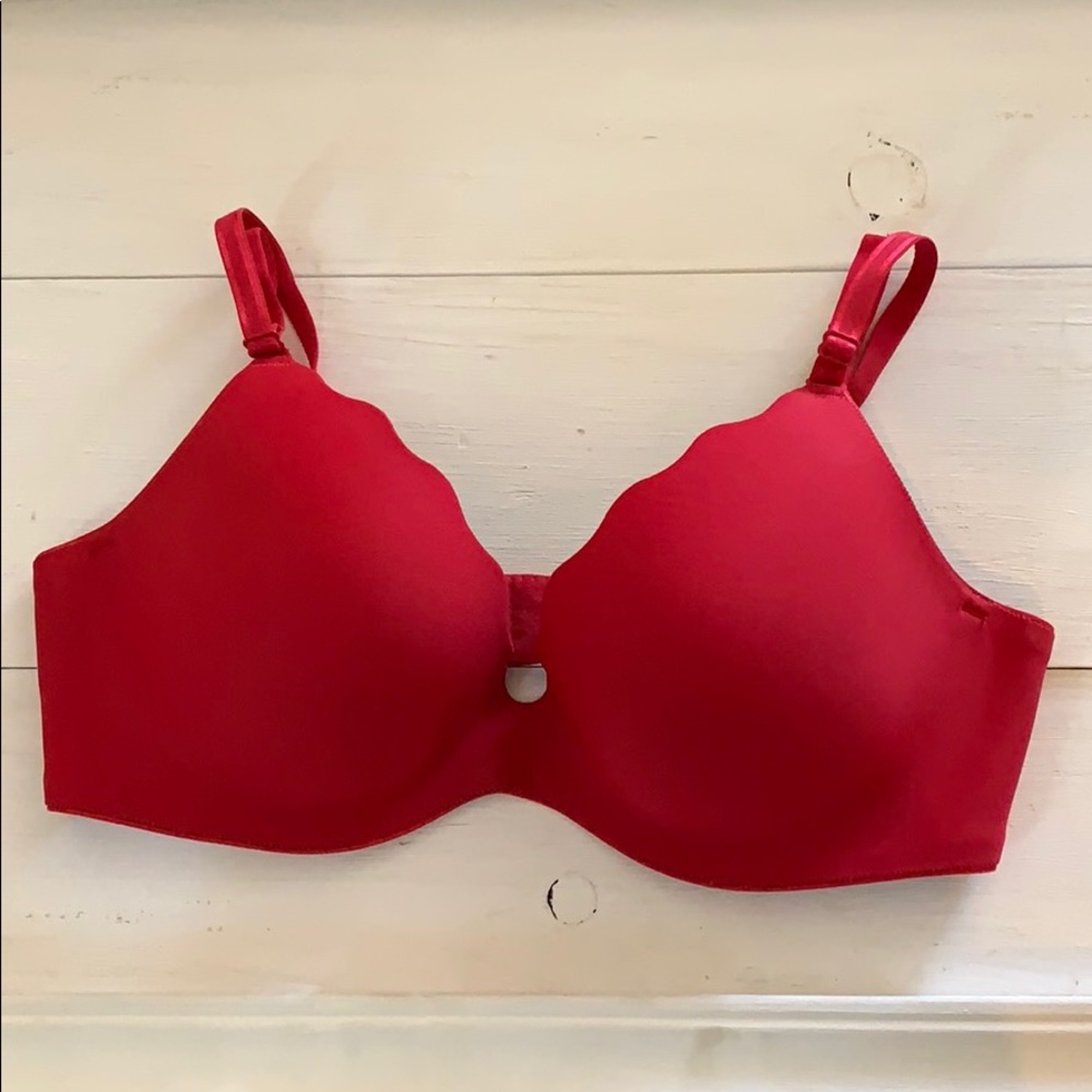 Macy’s: B. Tempt’d multi-way push-up bra 34c red